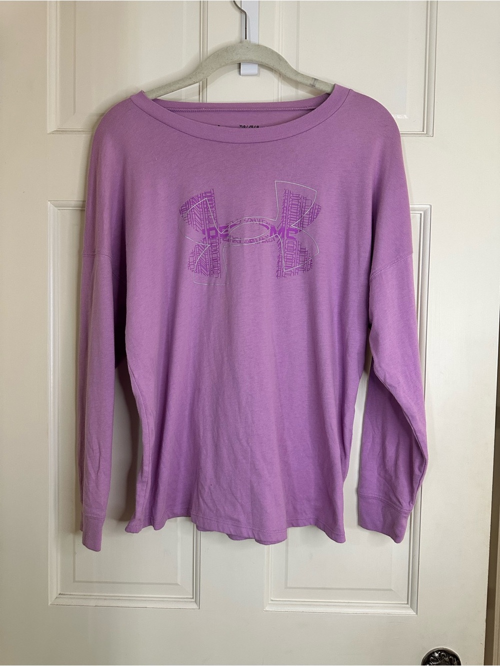 Under Armour Lilac Long Sleeve Logo Tee
